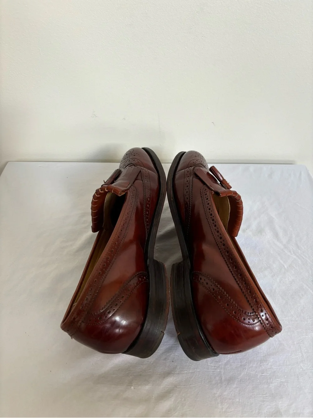 Bostonian Impression Wing Tip Tassel Men's Leather Dress Shoes Size 10 D/B